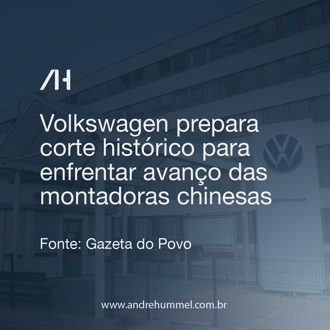Volkswagen prepara corte histórico para enfrentar avanço das montadoras chinesas