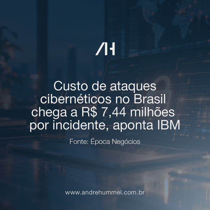 Custo de ataques cibernéticos no Brasil chega a R$ 7,44 milhões por incidente, aponta IBM