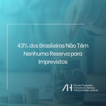 43% dos Brasileiros Não Têm Nenhuma Reserva para Imprevistos